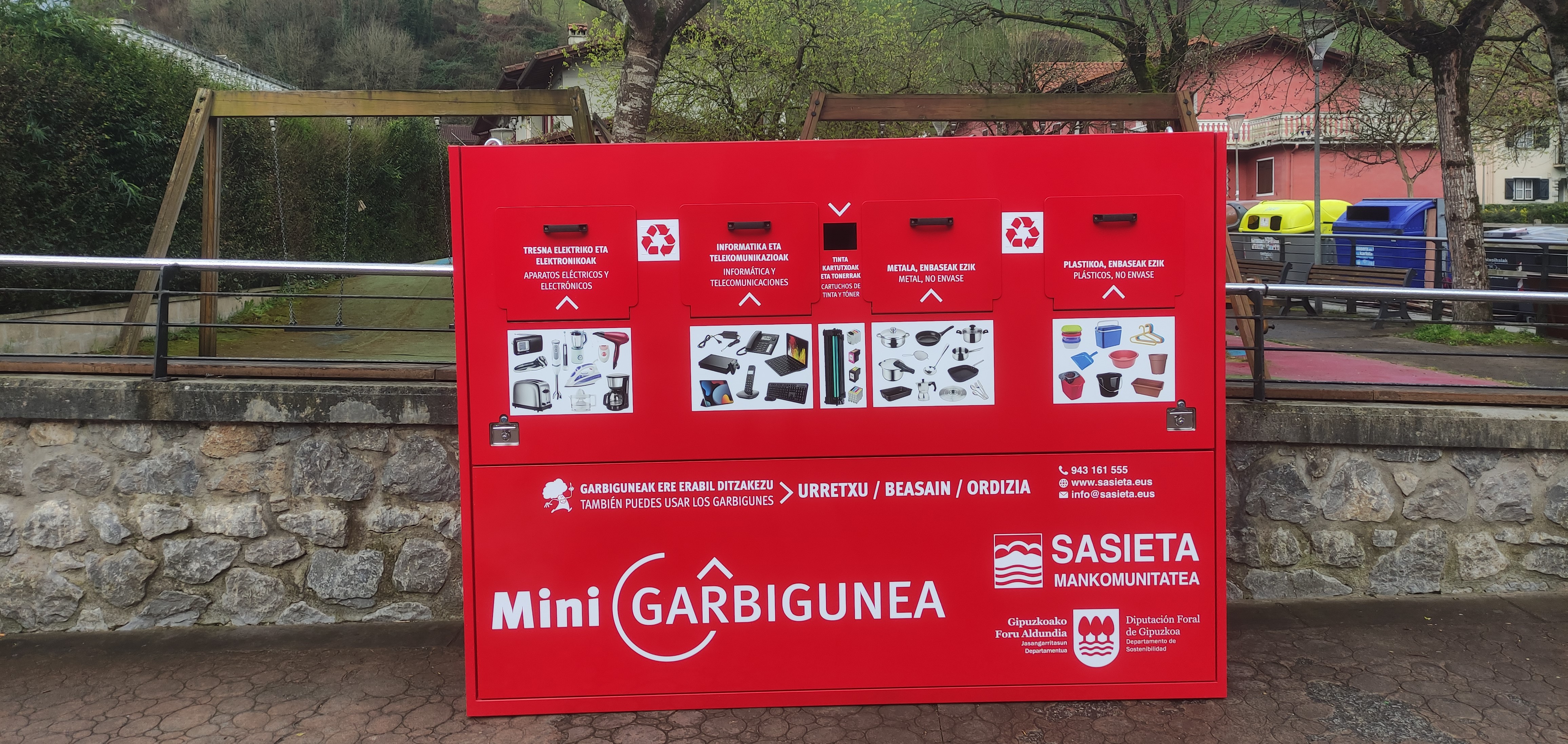La Mancomunidad de Sasieta ha colocado un minigarbigune en Legorreta