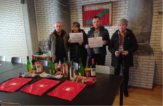 Entrega de premios a los donantes de sangre de Legorreta