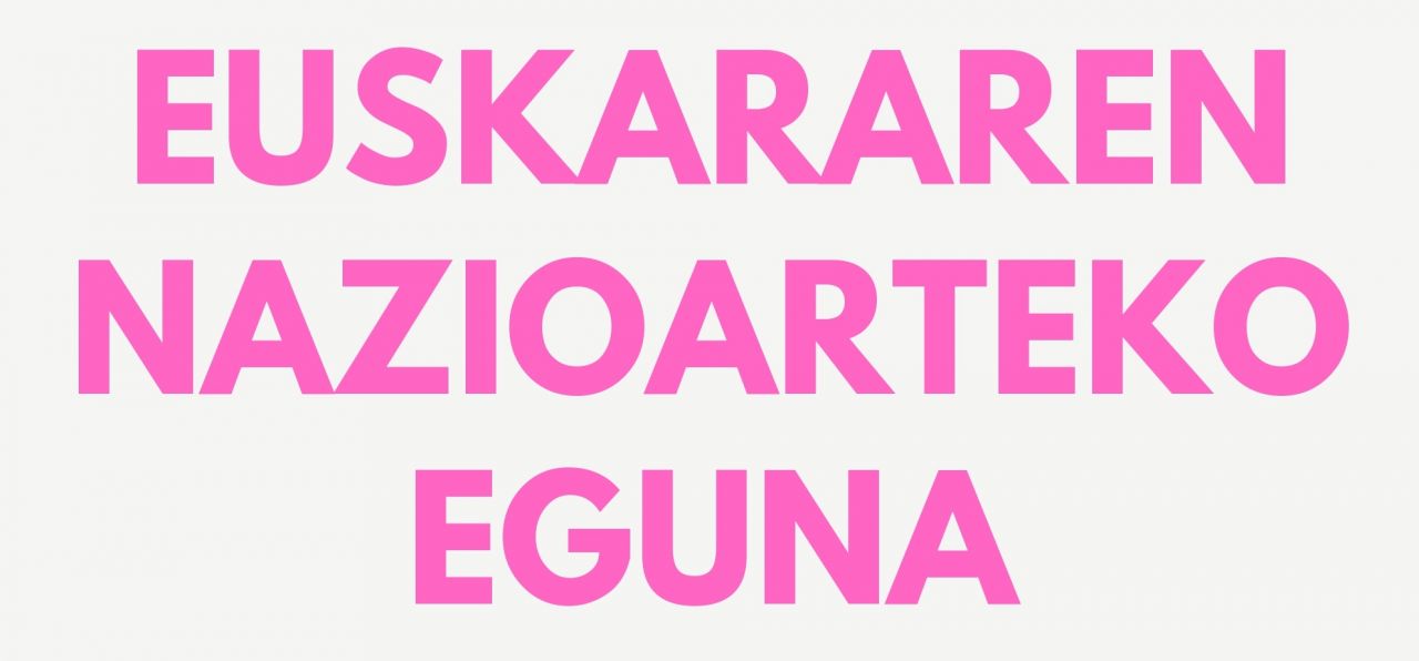 Euskararen egunean, adierazpen baten irakurketa eragileen eskutik
