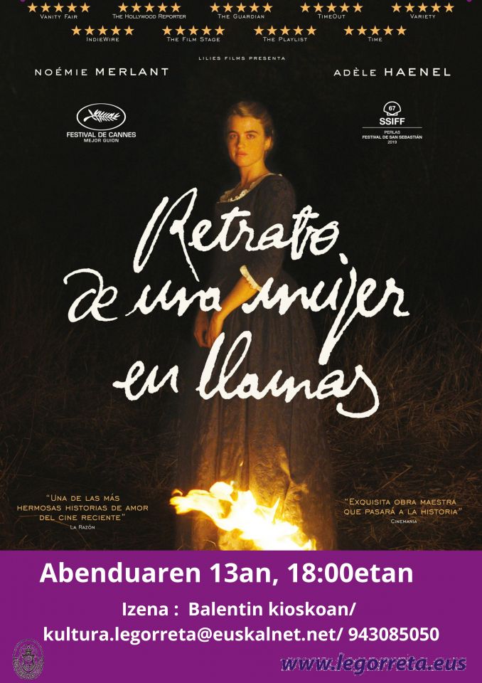 Película del domingo: "Retrato de una mujer en llamas"