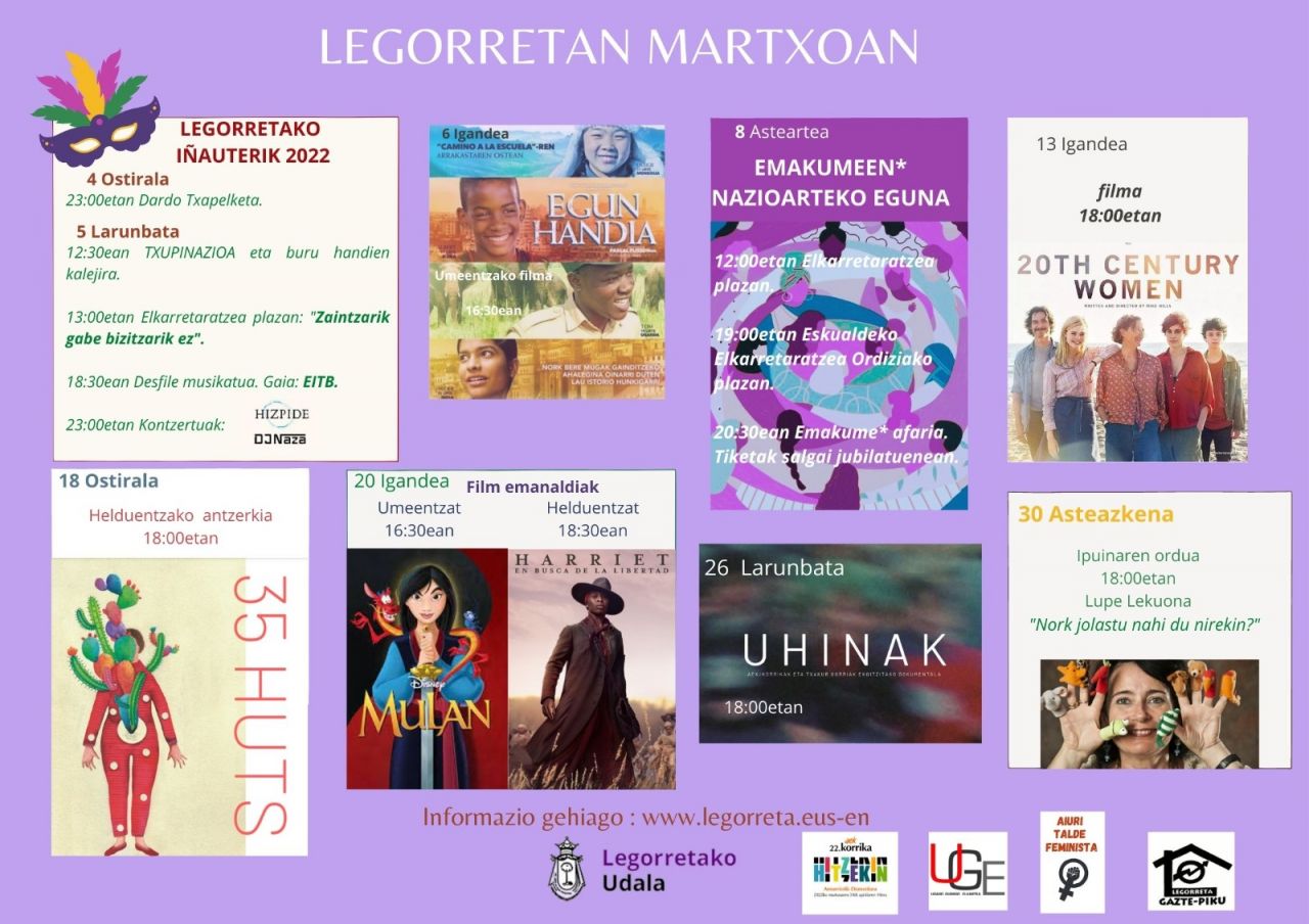 Programa de marzo, lleno de actividades