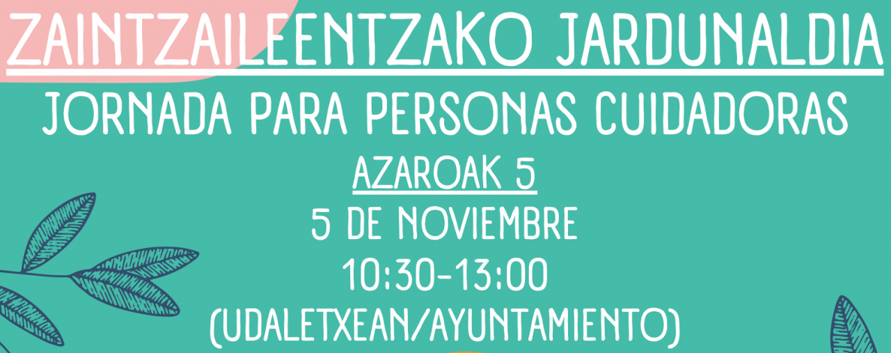 Jornadas para personas cuidadoras, el 5 de noviembre