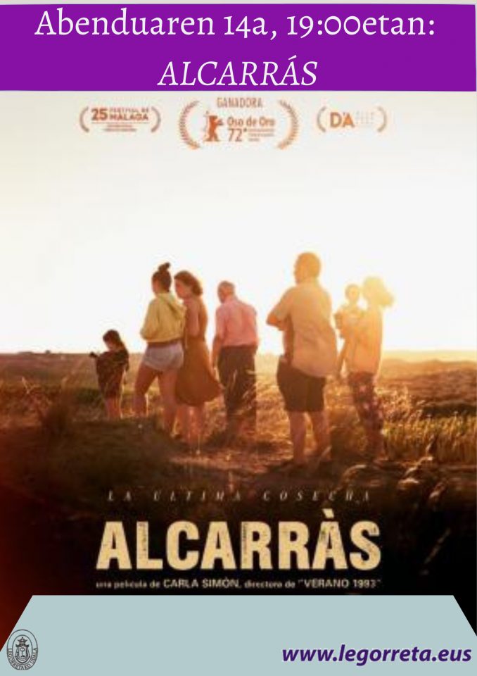 Mañana se proyectará la película 'Alcarrás'