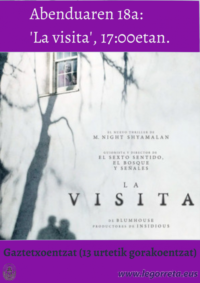 Gaztetxoentzako igandeko filma: 'La visita'