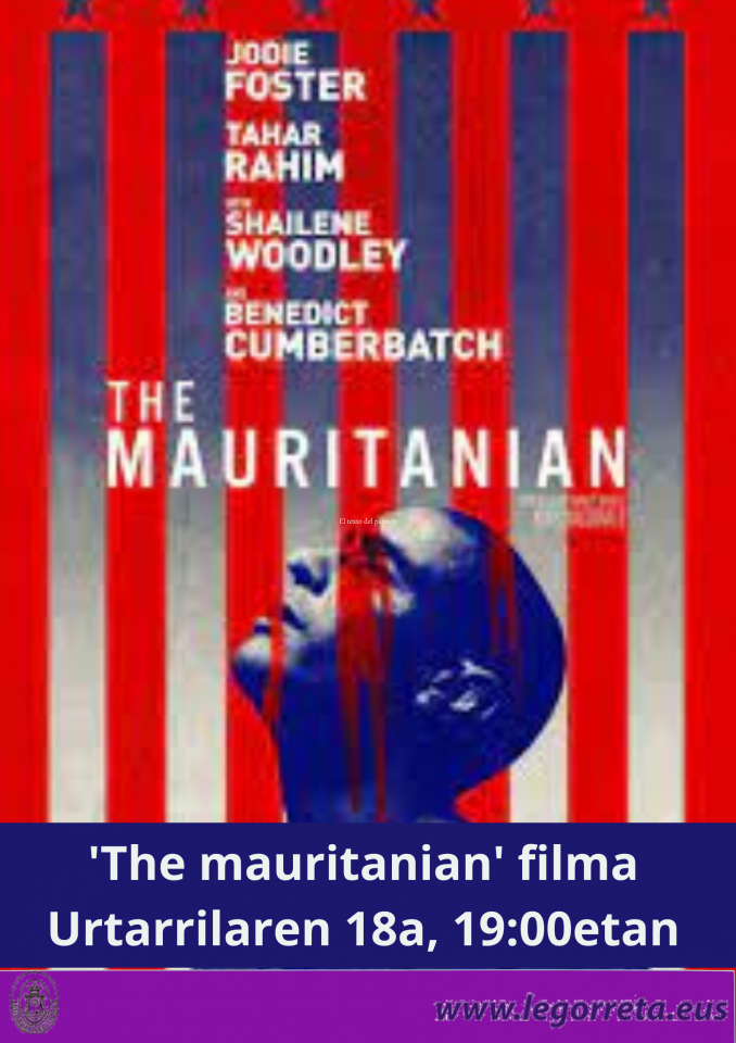 El miércoles se proyectará la película 'The mauritanian'