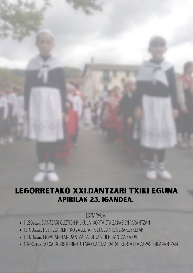 El domingo será el 'Dantzari Txiki Eguna'