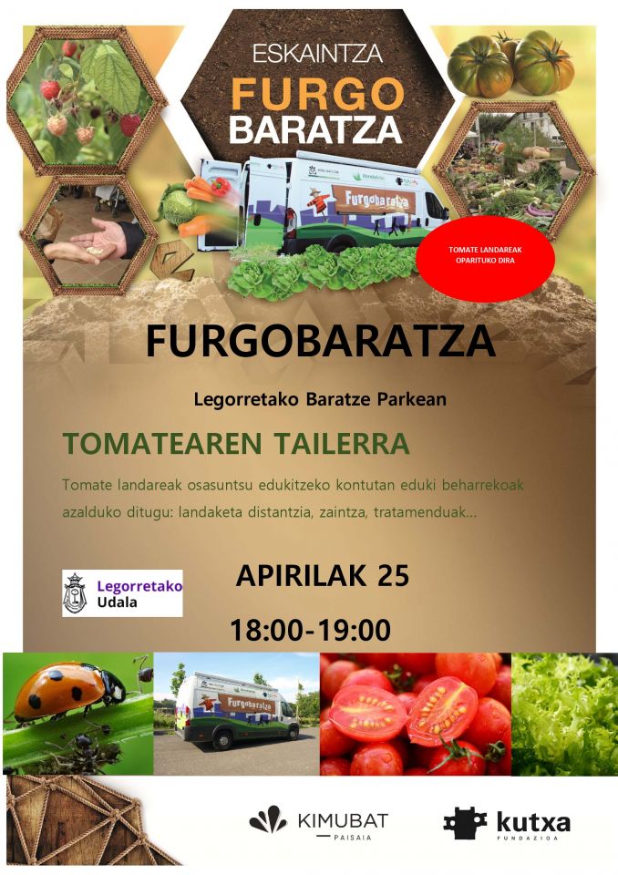 Tomateen inguruko tailerra izango da bihar Baratze Parkean