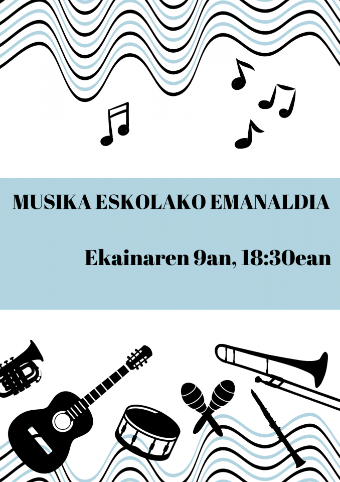 Concierto de la Escuela de Música, el 9 de junio