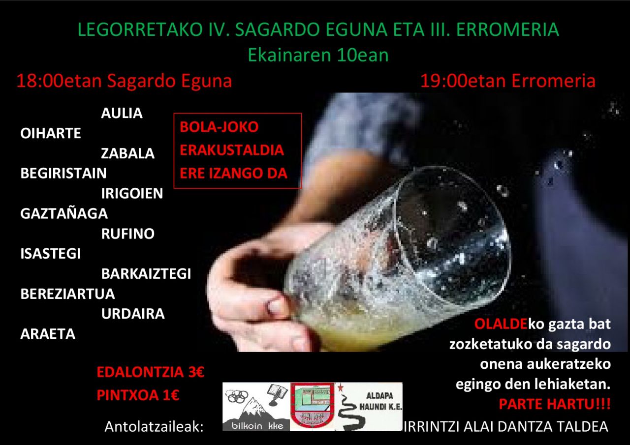 Día de la sidra, romería y exhibición de bolos