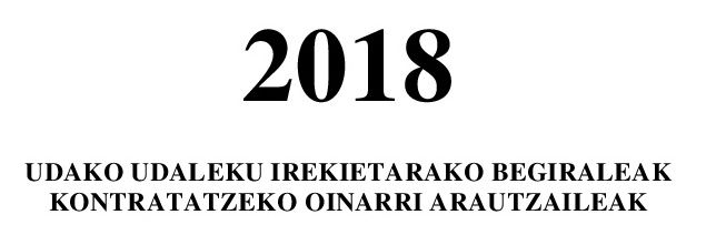 Udako udaleku irekietarako begiraleak kontratatzeko deialdia